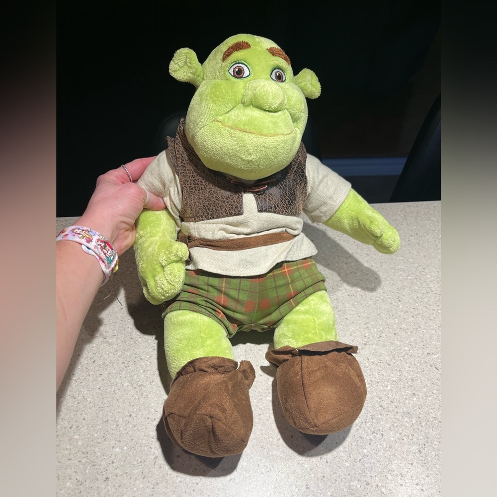 Shrek 17" Plush Stuffed Build A Bear Shrek The Third 2007  Complete Outfit